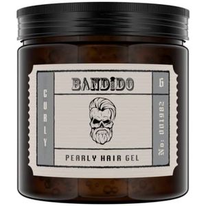 Bandido Hair Styling Gel Men 500 ml 06 Curly | Krullen Styling gel | haargel mannen | niet plakken | natte haarlook | haargel Shiny Effect | Kinderen styling gel - haargel heren, zilver parelmoer