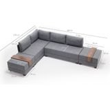 Hoekslaapbank Fly links | Atelier Del Sofa