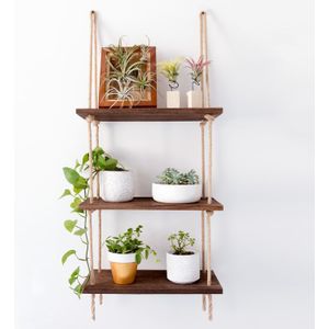 Wandrek - Hout - Zwart - Modern Ontwerp