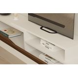 Woody Fashion TV-meubel - Melamine gecoat | Wit walnoot