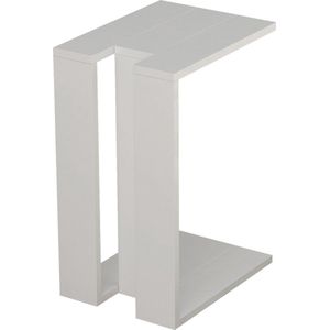 Bijzettafel - Stijlvol Wit - 30x57x40 cm - Duurzaam Melamine Materiaal