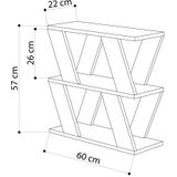 Woody Bijzettafel | 100% Melamine Gecoat | Antraciet