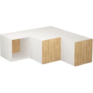 Woody Fashion - TV Stand - Wit Eiken - 100% Gemelamineerd - Stevige Standaard