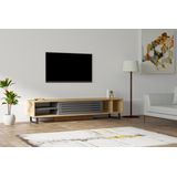 Modern TV-meubel | Melamine coating | Saffier Antraciet