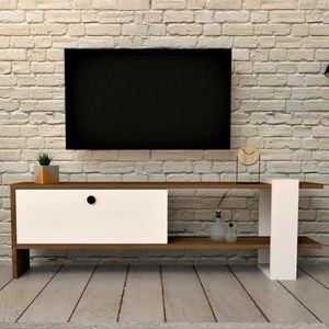 Kalune Design - Gaye - TV-meubel - Wit - MDF - Breedte 120 cm