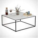 Koffie Tafel ROYAL 43x75 cm zwart/wit