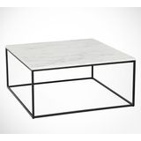 Koffietafel MARMO 43x75 cm zwart/wit