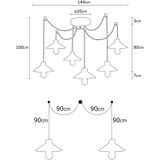 6-lichts Hanglamp Casey | Opviq