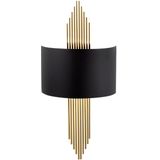 Opviq - Wandlamp 616-A - Zwart - Goud - Moderne Wandverlichting