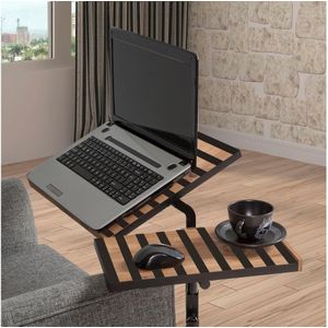 Laptopstandaard Sapphire - 67x45x87 cm - Atlantic Pine/zwart