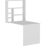Asir Studiebureau - Wit - 100% Melamine Gecoat Spaanplaat - Afmetingen 59x74x90 cm