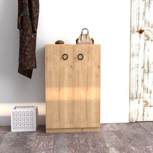 Arabic House Schoenenkast Defne Melamine Saffier Naturel - Spaanplaat/Melamine - 90x60cm