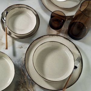 Asir Servies Set - 24-delig - Gemêleerd - Porselein - Vaatwasserbestendig