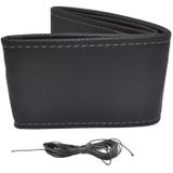 Otom - Classic - Stuurwielhoes - Zwart Geperforeerd PVC Leder - Grijs Stiksel