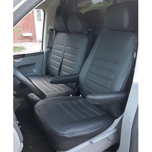 Volkswagen T5/Volkswagen T5 Caravelle/Shuttle/Volkswagen T5 Kombi/Volkswagen T5 Multivan Pasvorm Stoelhoezen Set Kunstleer