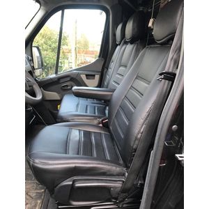 Nissan Interstar /Nissan Nv400/Opel Movano/Renault Master Pasvorm Stoelhoezen Set Kunstleer