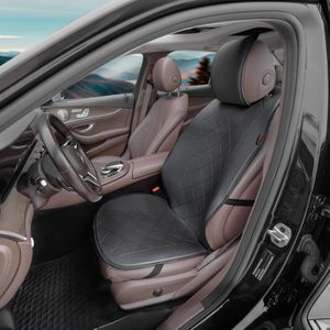 Universele Beschermende Stoelhoes - Kussen - Zwart - Leer