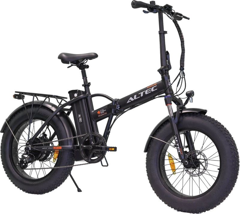 Altec Focus Fatbike Vouwfiets 20 Inch 42 cm Unisex 8V Schijfrem Matzwart