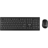 Kabelloses Tastatur Maus Set – inca IWS-519 Wireless Combo mit 12 Multimedia-Tasten, 2.4GHz Verbindung, USB & Typ-C Empfänger, leise Slim Chocolate Tasten, für Windows, Büro & Zuhause