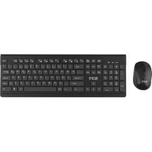 Inca - IWS-519 - Draadloos Toetsenbord en Muis - Zwart - Ergonomisch Ontwerp