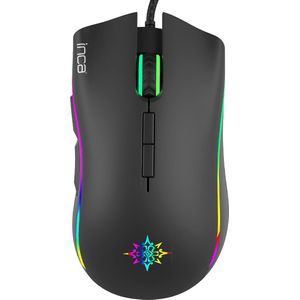 Inca - IMG-349 Muis - Zwart - Bedraad - 6400 DPI