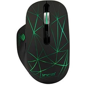 BasicTeQ INCA IWM-551 Muis - Oplaadbaar - 4 LED Kleuren - DPI 800-1600