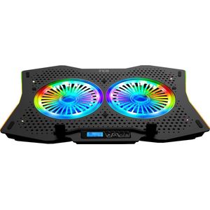 BasicTeQ - INCA INC-607 GMS - Gaming Notebook Cooler - RGB - Hoogwaardige Ventilatoren