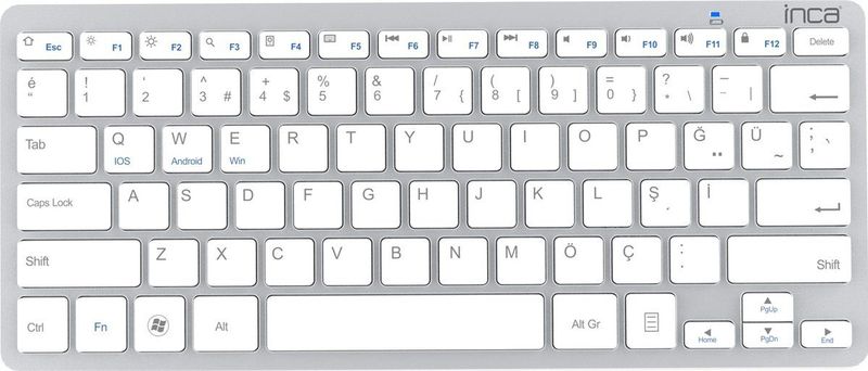 BasicTeQ - IBK-569BT - Draadloos Toetsenbord - Bluetooth - Zwart - Voor Smart TV / Tablet / PC