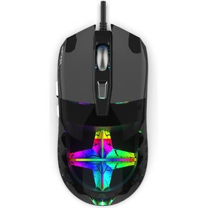 Inca - IMG-355GX - Muis - Zwart - Optisch - Bedraad - 7200 DPI