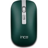 BasicTeQ - Inca IWM-531RY - Bluetooth & Wireless Rechargeable Muis - Special Metallic - Silent Mouse
