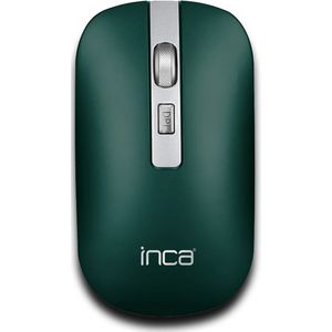 BasicTeQ - Inca IWM-531RY - Bluetooth & Wireless Rechargeable Muis - Special Metallic - Silent Mouse