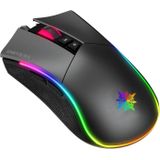 Inca - RGB 7D Macro Gaming Muis - Grijs - Zwart - Bedraad
