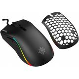 Inca - RGB 6 Led - Gaming Muis - Zwart - Bedraad - 10000 DPI