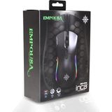 Inca - RGB 6 Led - Gaming Muis - Zwart - Bedraad - 10000 DPI