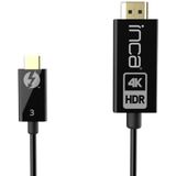 inca ITCH-30 USB C - HDMI Kabel 1,8 m (4K@60Hz) - Thunderbolt 3 Unterstützung