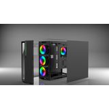 Inca - EMG-17XN - PC-behuizing - Zwart - 4-mm T-Glass zijwand