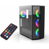 Inca - EMG-17XN - PC-behuizing - Zwart - 4-mm T-Glass zijwand