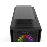 Inca - EMG-17XB - PC-behuizing - Zwart - 4-mm T-Glass Zijwand