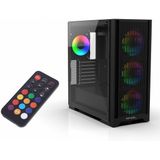 Inca - EMG-17XB - PC-behuizing - Zwart - 4-mm T-Glass Zijwand