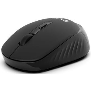Draadloze muis Muis, 2,4 GHz draadloos, ergonomische automatische slaapmodus, 800-1600 DPI Zwart - zwart INCA-116