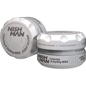 Nish Man Coloring & Styling Wax LIGHT SILVER