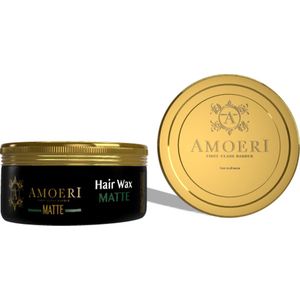 Amoeri wax green Matte - haar wax mannen - hair wax – haar gel – wax haarstyling – pomade – volume