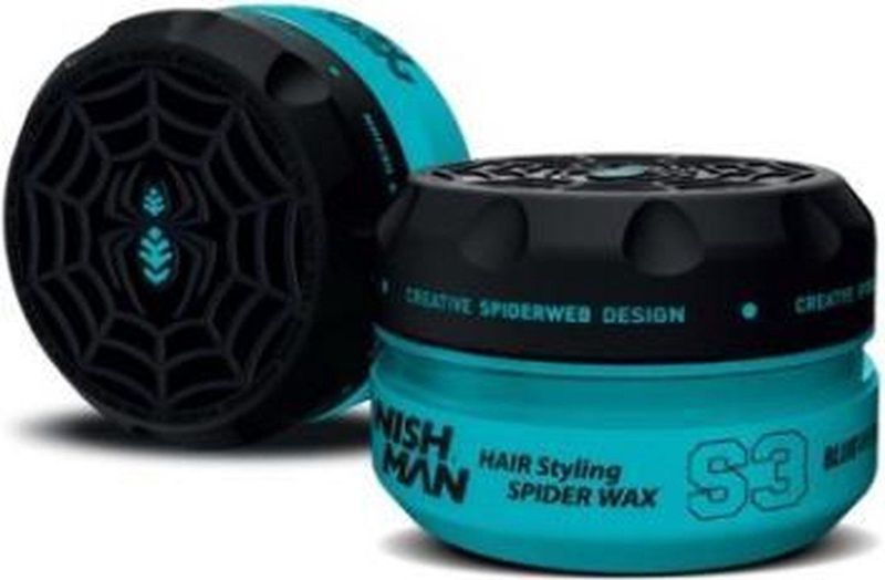 NISHMAN - Spider Wax S3 - Haarwax - Blauw - Sterke en Flexibele Hold