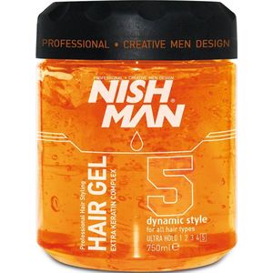 Nishman Gel Dynamic Style Ultra Hold Styling Hair Gel - 750 ml