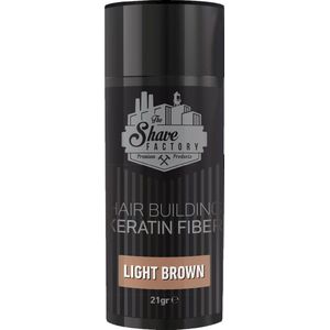 The Shave Factory - Hair Building Keratin Fibre - Haarversteviger - Light Brown - 21g