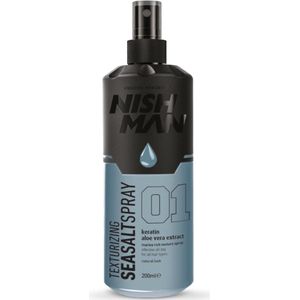 NISHMAN - Sea Salt Spray 01 - 200ml - Keratine & Aloë Vera - Matte Finish