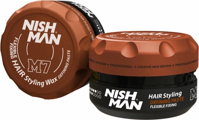 NISHMAN - M7 - Haarstylingswax - Matte - Natuurlijke Afwerking - 100g