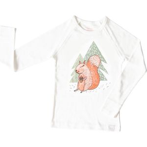 Hibboux pyjamashirt Lovely Squirrel unisex kids dierenprint eekhoorn (11-12 jaar)