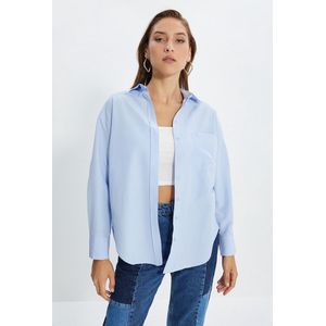 Overhemd - Geweven - Katoen/Polyester - Overmaatse Pasvorm