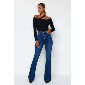 Trendyol TWOSS20JE0111 Volwassenen Vrouwen Jeans Single pack - Blauw